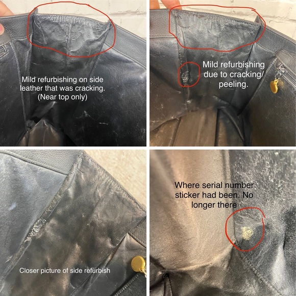 CHANEL large size leather tote *custom* vintage authentic - Picture 6 of 16